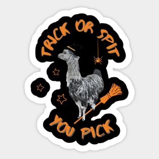 Trick Or Spit, You Pick! Sticker